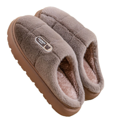 男士棉拖鞋男秋冬季2025新款室內家居厚底防滑防臭保暖毛毛絨拖鞋