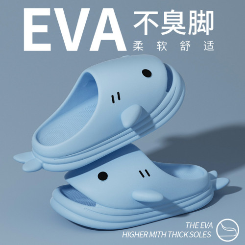 鯊魚兒童涼拖鞋夏季男童居家洗澡防滑包頭卡通可愛外穿洞洞鞋女孩 鯊魚兒童涼拖鞋夏季男童居家洗澡防滑包頭卡通可愛外穿洞洞鞋女孩