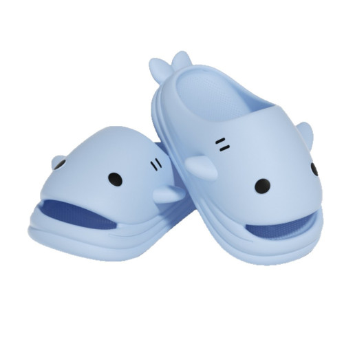 鯊魚兒童涼拖鞋夏季男童居家洗澡防滑包頭卡通可愛外穿洞洞鞋女孩 鯊魚兒童涼拖鞋夏季男童居家洗澡防滑包頭卡通可愛外穿洞洞鞋女孩