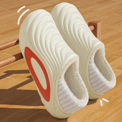 新款包頭防水棉拖鞋踩屎感2025家居棉鞋女冬季保暖防滑情侶棉拖