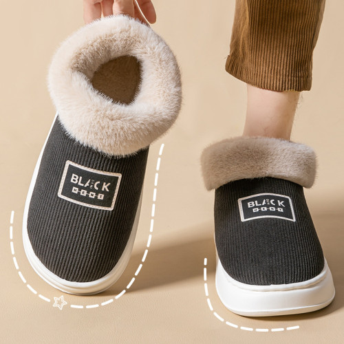 高包跟棉拖鞋女士秋冬季外穿2025新款室內家居厚底保暖毛絨棉鞋男 高包跟棉拖鞋女士秋冬季外穿2025新款室內家居厚底保暖毛絨棉鞋男