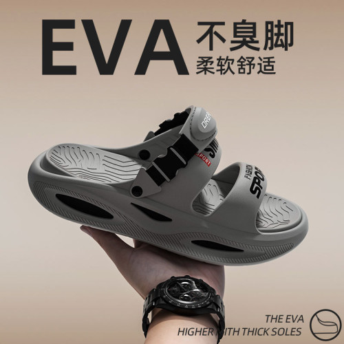 2025新款厚底涼鞋男款夏季外穿防滑防臭耐磨兩穿開車沙灘拖鞋男士 2025新款厚底涼鞋男款夏季外穿防滑防臭耐磨兩穿開車沙灘拖鞋男士