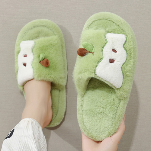 棉拖鞋女居家室內可愛蘋果拖鞋女款學生宿舍毛絨保暖防滑情侶拖鞋 棉拖鞋女居家室內可愛蘋果拖鞋女款學生宿舍毛絨保暖防滑情侶拖鞋