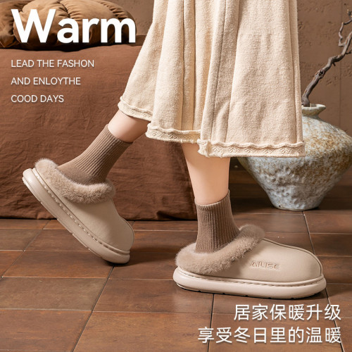 勃肯鞋女款2025新款秋冬季外穿厚底保暖加絨加厚毛毛防水棉拖女士 勃肯鞋女款2025新款秋冬季外穿厚底保暖加絨加厚毛毛防水棉拖女士