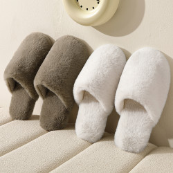 家居棉拖鞋女秋冬季室內毛絨保暖情侶家用軟底防滑毛毛拖鞋男