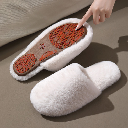 家居棉拖鞋女秋冬季室內毛絨保暖情侶家用軟底防滑毛毛拖鞋男 家居棉拖鞋女秋冬季室內毛絨保暖情侶家用軟底防滑毛毛拖鞋男
