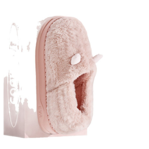 新款eva厚底牛角包跟保暖棉鞋家居室內毛毛加絨情侶棉鞋外穿女款 新款eva厚底牛角包跟保暖棉鞋家居室內毛毛加絨情侶棉鞋外穿女款