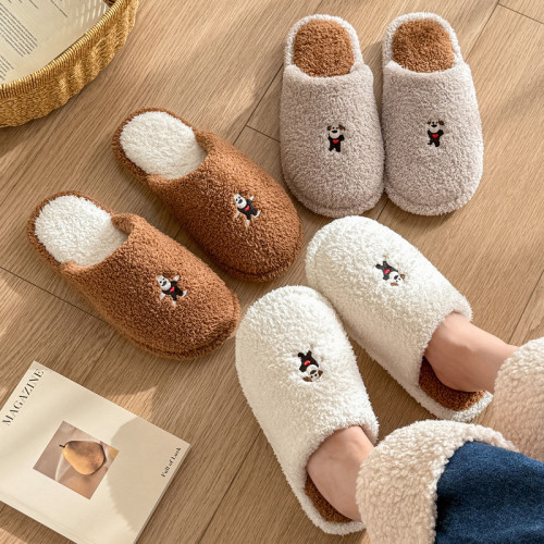 新款舒適居家可愛卡通小狗冬季棉拖鞋男女情侶款保暖室內棉拖鞋女 新款舒適居家可愛卡通小狗冬季棉拖鞋男女情侶款保暖室內棉拖鞋女