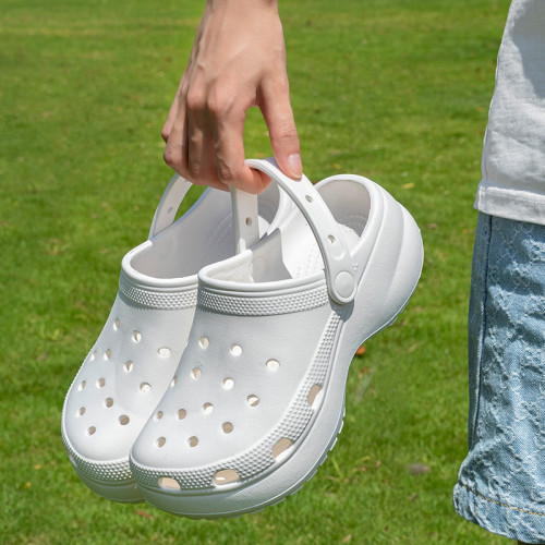 雲朵洞洞鞋女士夏季外穿EVA拖鞋 增高厚底沙灘耐磨透氣包頭拖鞋女 雲朵洞洞鞋女士夏季外穿EVA拖鞋 增高厚底沙灘耐磨透氣包頭拖鞋女