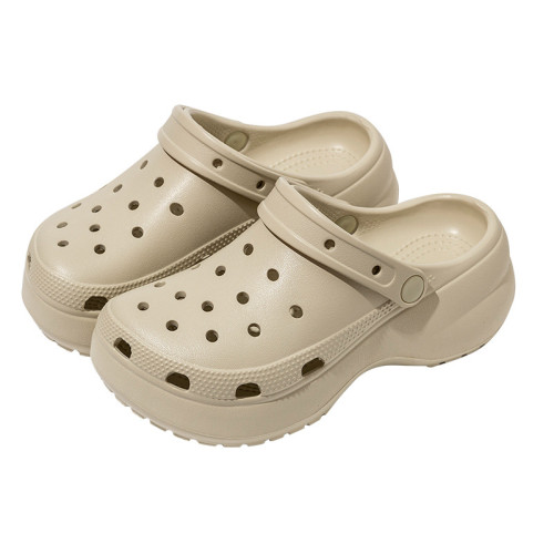 雲朵洞洞鞋女士夏季外穿EVA拖鞋 增高厚底沙灘耐磨透氣包頭拖鞋女 雲朵洞洞鞋女士夏季外穿EVA拖鞋 增高厚底沙灘耐磨透氣包頭拖鞋女