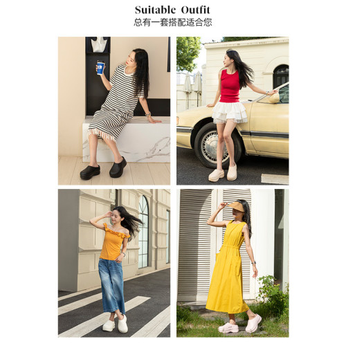 馬卡龍色廚師鞋女夏季潮流百搭外穿防滑防水一腳蹬增高包頭穆勒鞋 馬卡龍色廚師鞋女夏季潮流百搭外穿防滑防水一腳蹬增高包頭穆勒鞋