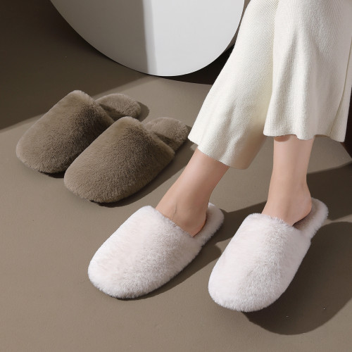 家居棉拖鞋女秋冬季室內毛絨保暖情侶家用軟底防滑毛毛拖鞋男 家居棉拖鞋女秋冬季室內毛絨保暖情侶家用軟底防滑毛毛拖鞋男