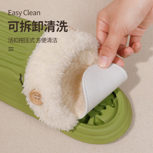 可拆卸棉拖鞋秋冬季女士室內家居外穿保暖加絨防水耐髒情侶棉鞋 可拆卸棉拖鞋秋冬季女士室內家居外穿保暖加絨防水耐髒情侶棉鞋