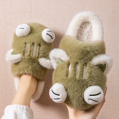 踩屎感棉拖鞋女款冬季2025新款居家室內保暖毛絨厚底可愛棉鞋外穿 踩屎感棉拖鞋女款冬季2025新款居家室內保暖毛絨厚底可愛棉鞋外穿