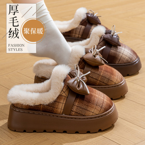 2025棉拖鞋高級感輕奢冬季蝴蝶結可愛居家居室內保暖月子棉鞋EVA 2025棉拖鞋高級感輕奢冬季蝴蝶結可愛居家居室內保暖月子棉鞋EVA