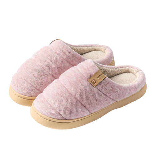 棉拖鞋女款2025新款秋冬季厚實保暖加絨加厚毛毛絨防滑踩屎感棉拖