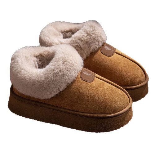 厚底棉鞋女款冬季外穿加絨加厚雪地靴時尚家居保暖包跟棉拖鞋女士 厚底棉鞋女款冬季外穿加絨加厚雪地靴時尚家居保暖包跟棉拖鞋女士