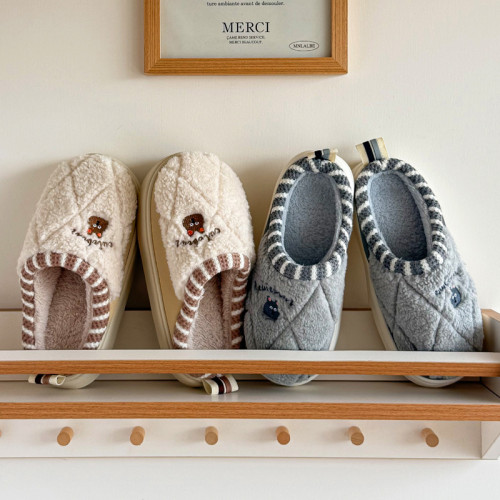 踩屎感棉拖鞋女士冬季新款居家情侶厚底保暖防滑室內家用毛拖鞋女 踩屎感棉拖鞋女士冬季新款居家情侶厚底保暖防滑室內家用毛拖鞋女