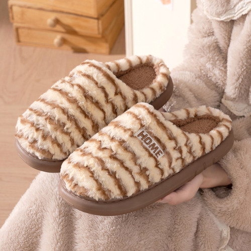 新款情侶兔毛棉拖鞋秋冬家居拖鞋保暖舒適條紋兔毛棉拖外穿 新款情侶兔毛棉拖鞋秋冬家居拖鞋保暖舒適條紋兔毛棉拖外穿