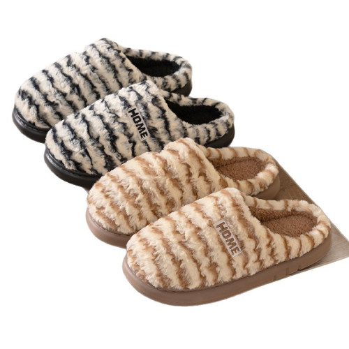 新款情侶兔毛棉拖鞋秋冬家居拖鞋保暖舒適條紋兔毛棉拖外穿 新款情侶兔毛棉拖鞋秋冬家居拖鞋保暖舒適條紋兔毛棉拖外穿