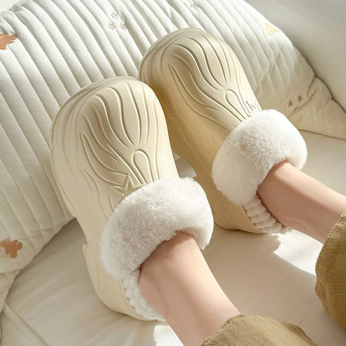 法式厚底棉鞋2025冬季家居情侶棉拖鞋保暖隔防水防滑棉鞋男女 法式厚底棉鞋2025冬季家居情侶棉拖鞋保暖隔防水防滑棉鞋男女