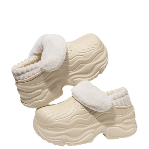 法式厚底棉鞋2025冬季家居情侶棉拖鞋保暖隔防水防滑棉鞋男女 法式厚底棉鞋2025冬季家居情侶棉拖鞋保暖隔防水防滑棉鞋男女