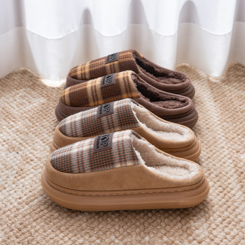 情侶棉拖鞋女士冬季新款室內家居防滑厚底保暖加絨毛毛拖鞋男冬天 情侶棉拖鞋女士冬季新款室內家居防滑厚底保暖加絨毛毛拖鞋男冬天