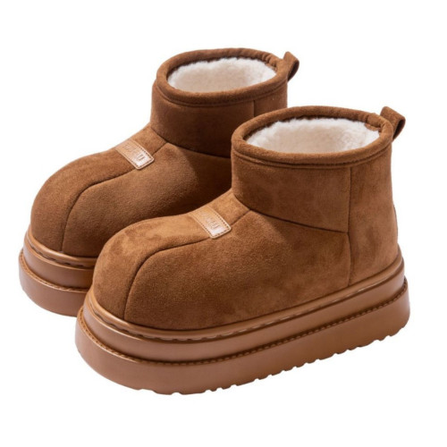 復古麵包靴女2025冬季新款加絨加厚保暖東北棉鞋外穿防滑女雪地靴 復古麵包靴女2025冬季新款加絨加厚保暖東北棉鞋外穿防滑女雪地靴