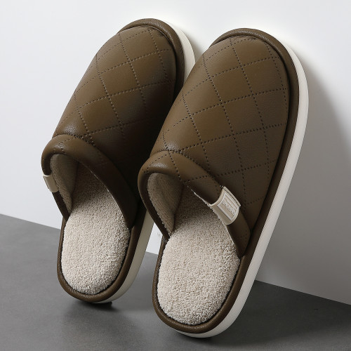 棉拖鞋女秋冬季室內居家家用厚底加絨保暖舒適毛絨棉拖鞋男士 棉拖鞋女秋冬季室內居家家用厚底加絨保暖舒適毛絨棉拖鞋男士