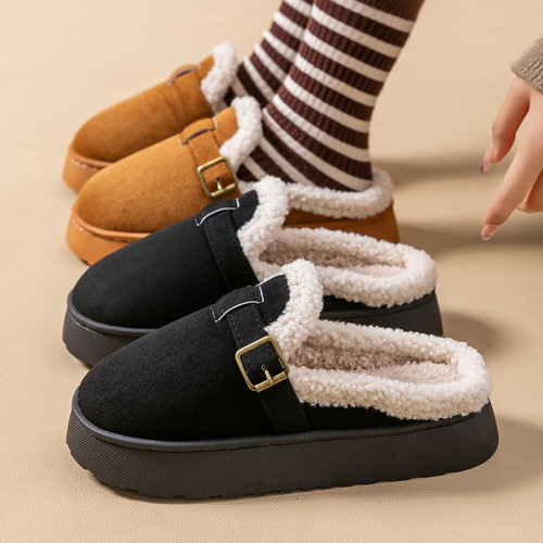 時尚勃肯鞋女秋冬季新款室內家居毛毛絨厚底保暖棉拖鞋女冬天外穿 時尚勃肯鞋女秋冬季新款室內家居毛毛絨厚底保暖棉拖鞋女冬天外穿