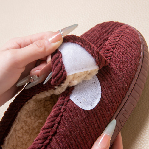 秋冬中年爸媽老人棉鞋女居家用防滑包跟加絨保暖外穿厚底男棉拖鞋 秋冬中年爸媽老人棉鞋女居家用防滑包跟加絨保暖外穿厚底男棉拖鞋