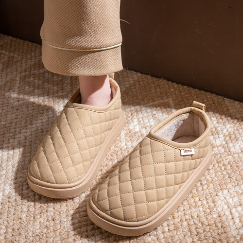 包跟棉拖鞋女冬季外穿防水加絨厚底室內情侶居家防滑保暖棉鞋男士 包跟棉拖鞋女冬季外穿防水加絨厚底室內情侶居家防滑保暖棉鞋男士