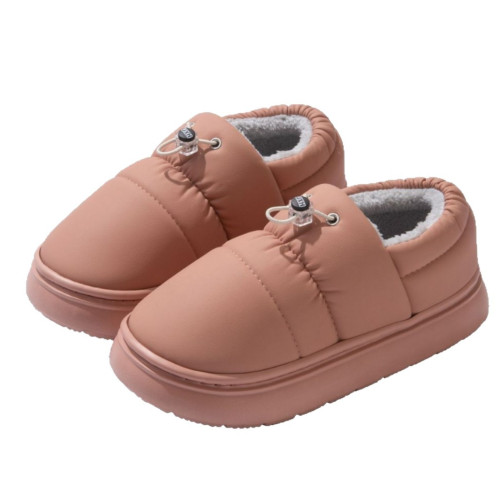 PU防水棉拖鞋女冬季2025新款室內家居防滑包跟毛絨保暖棉鞋男外穿 PU防水棉拖鞋女冬季2025新款室內家居防滑包跟毛絨保暖棉鞋男外穿