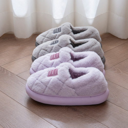 包跟棉拖鞋女冬季2025新款月子鞋孕婦防滑家用厚底毛絨保暖棉鞋男 包跟棉拖鞋女冬季2025新款月子鞋孕婦防滑家用厚底毛絨保暖棉鞋男