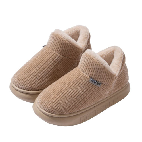 包跟棉拖鞋女款冬季2025新款室內居家加絨保暖厚底防滑棉鞋男外穿