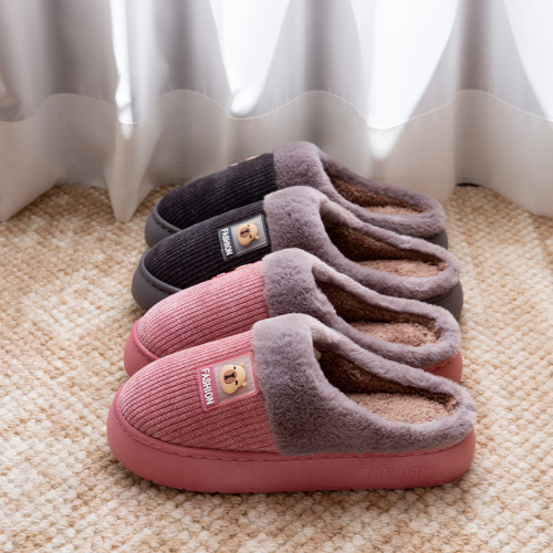 2025新款棉拖鞋女士居家用防滑厚底加絨保暖踩屎感毛毛拖鞋男冬季 2025新款棉拖鞋女士居家用防滑厚底加絨保暖踩屎感毛毛拖鞋男冬季