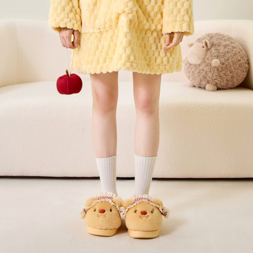 抖音爆款小熊棉拖鞋女秋冬季居家保暖毛拖鞋冬天室內家居毛絨拖鞋 抖音爆款小熊棉拖鞋女秋冬季居家保暖毛拖鞋冬天室內家居毛絨拖鞋