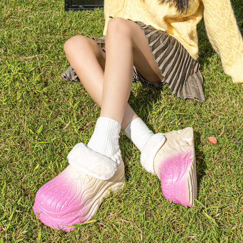 EVA 星空漸變可外穿棉拖鞋女秋冬防滑保暖厚底加絨居家外穿棉鞋 EVA 星空漸變可外穿棉拖鞋女秋冬防滑保暖厚底加絨居家外穿棉鞋