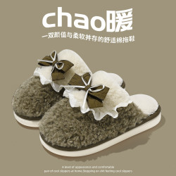 冬天棉拖鞋女士秋冬季2025新款室內家居防滑軟底情侶毛絨棉拖男款