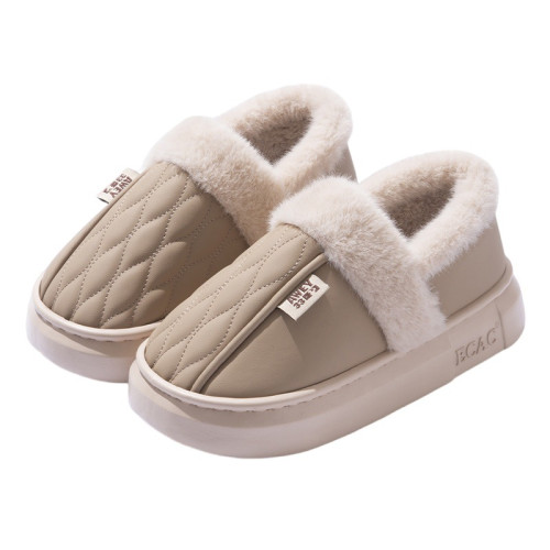 包跟棉拖鞋男秋冬季外穿防水加絨加厚情侶家居防滑厚底保暖棉鞋女 包跟棉拖鞋男秋冬季外穿防水加絨加厚情侶家居防滑厚底保暖棉鞋女