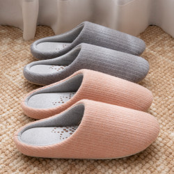 日式靜音地板拖鞋女四季款居家室內防滑軟底無聲情侶家用棉拖鞋男