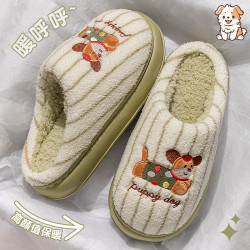 棉拖鞋女款2025新款秋冬季室內家居厚底踩屎感加絨保暖防滑棉拖女