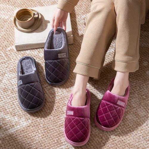 老年人棉拖鞋女士秋冬季室內家居防滑保暖爸媽冬天家用毛絨拖鞋男