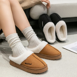2025新款棉拖鞋男女時尚情侶厚底加絨保暖秋冬季地板棉拖舒適