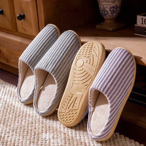 日式靜音布藝拖鞋男室內家居防滑四季家用防臭軟底棉拖鞋女秋冬季 日式靜音布藝拖鞋男室內家居防滑四季家用防臭軟底棉拖鞋女秋冬季