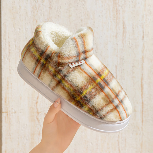 2025全包新款棉拖鞋男女時尚情侶厚底加絨保暖秋冬季地板棉鞋