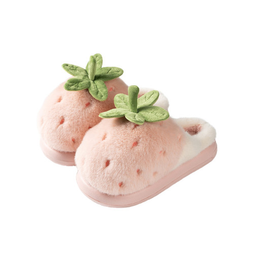 latetime可愛草莓棉拖鞋女款冬季2025新款室內家居保暖毛毛月子鞋 latetime可愛草莓棉拖鞋女款冬季2025新款室內家居保暖毛毛月子鞋