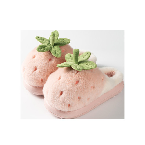 latetime可愛草莓棉拖鞋女款冬季2025新款室內家居保暖毛毛月子鞋 latetime可愛草莓棉拖鞋女款冬季2025新款室內家居保暖毛毛月子鞋