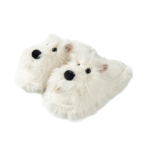 可愛潦草狗毛毛棉拖鞋女冬2025新款室內家居防滑可外穿情侶地板拖 可愛潦草狗毛毛棉拖鞋女冬2025新款室內家居防滑可外穿情侶地板拖