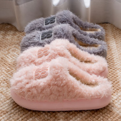 棉拖鞋女士冬季2025新款家居室內毛絨保暖厚底防滑棉拖男冬天家用